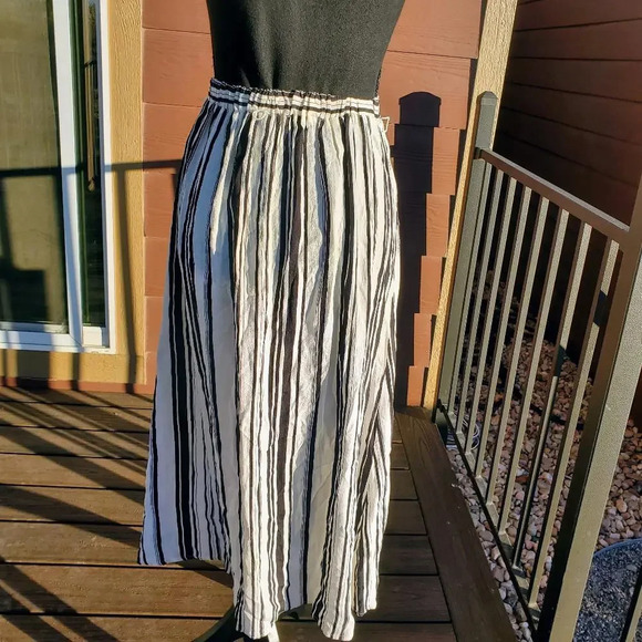 NWT Time and Tru Women's Faux Wrap Black and White Maxi Skirt Size Small - Picture 10 of 12